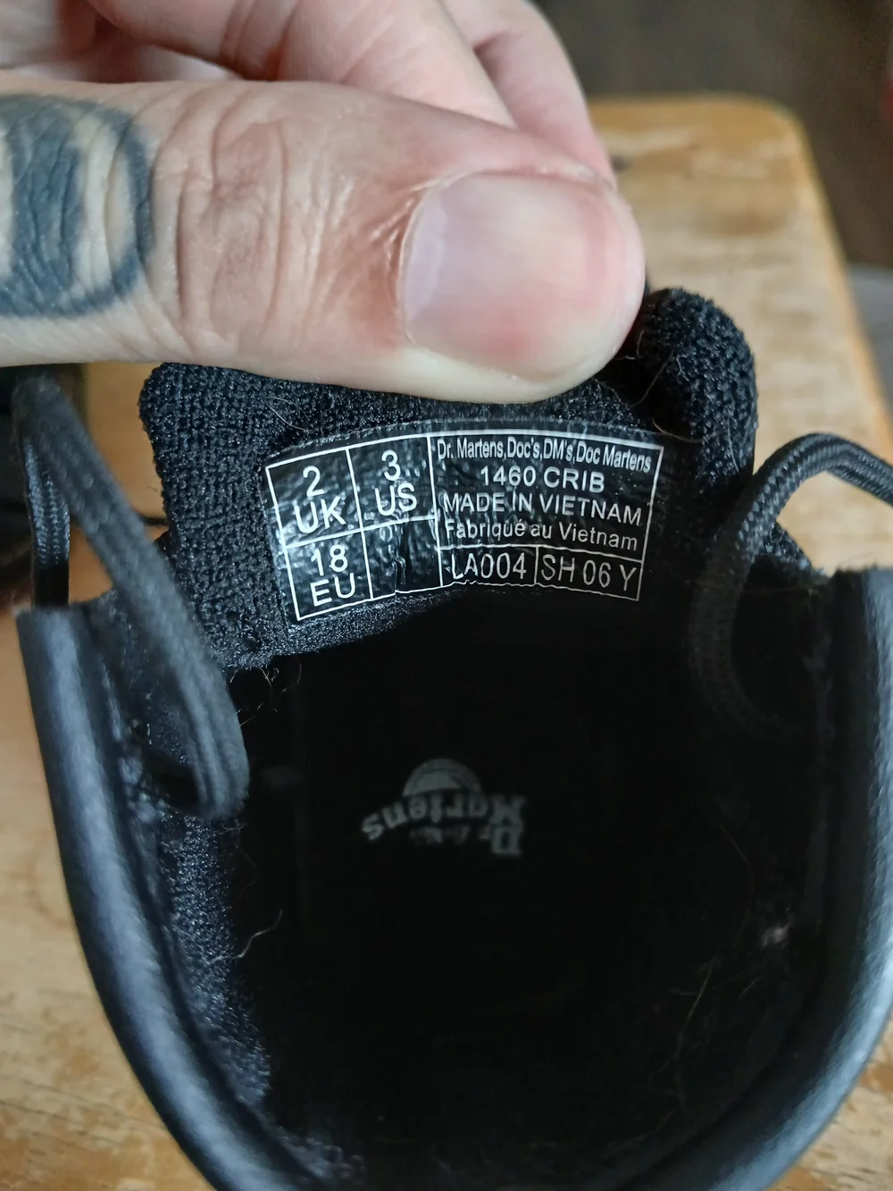 Dr. Martens Black Kids Lace-Up Ankle Boots